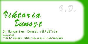 viktoria dunszt business card